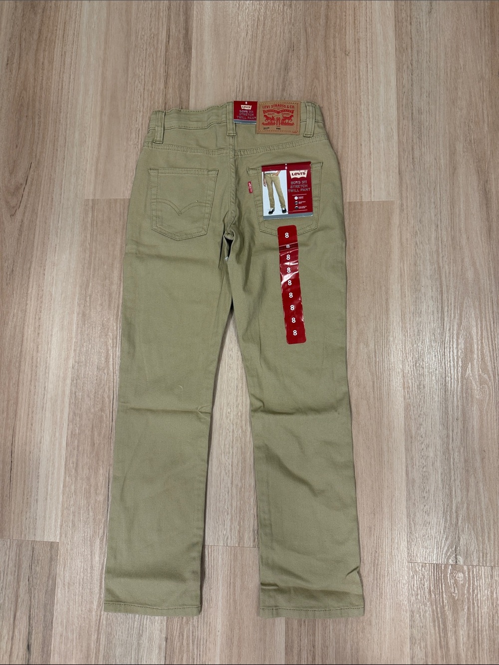 Levi's boys 8 tan Straight pants 511